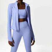 Versa3 Active Essentials - Three-piece Solid Color Active Wear Set