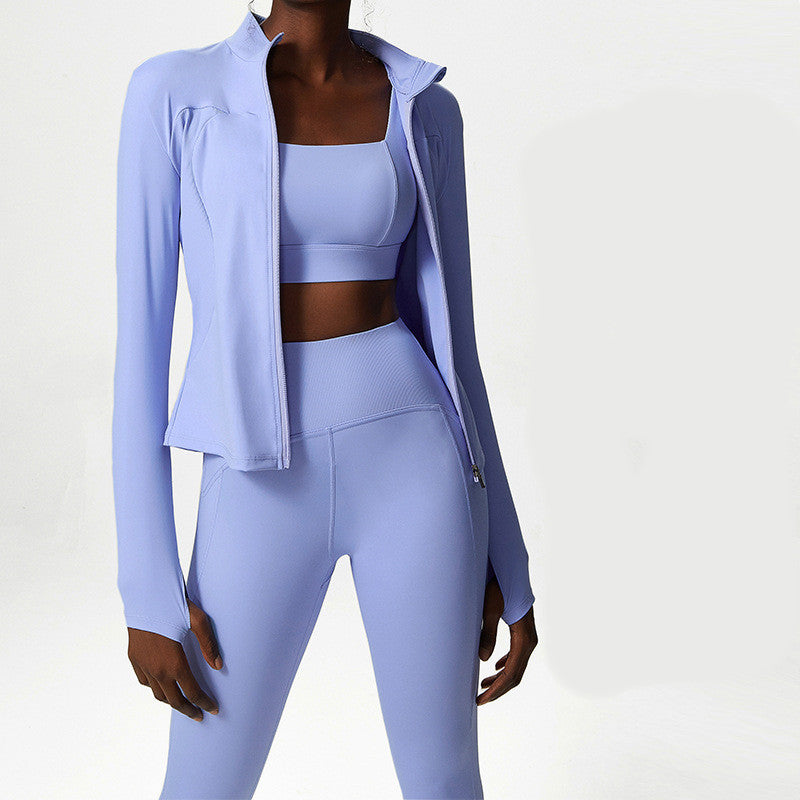 Versa3 Active Essentials - Three-piece Solid Color Active Wear Set