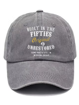 Letter Adjustable Baseball Cap