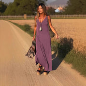 Maxi V-neck Strap Dress