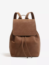 Minimalist Suede Drawstring Backpack Bag