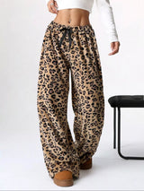 Leopard Wide Leg Pants