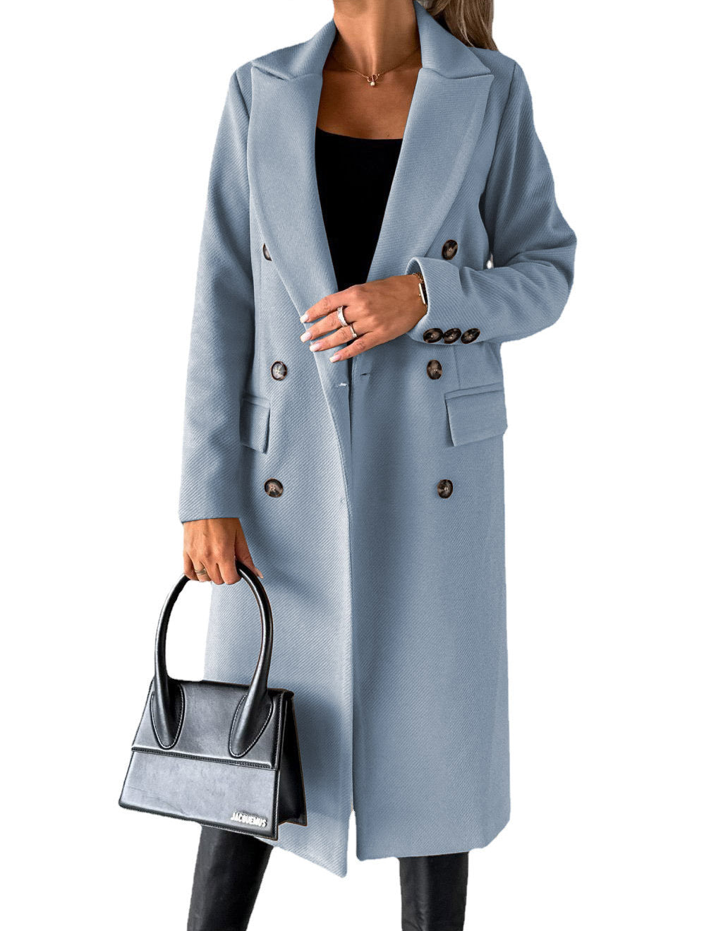 Double Breasted Lapel Coat