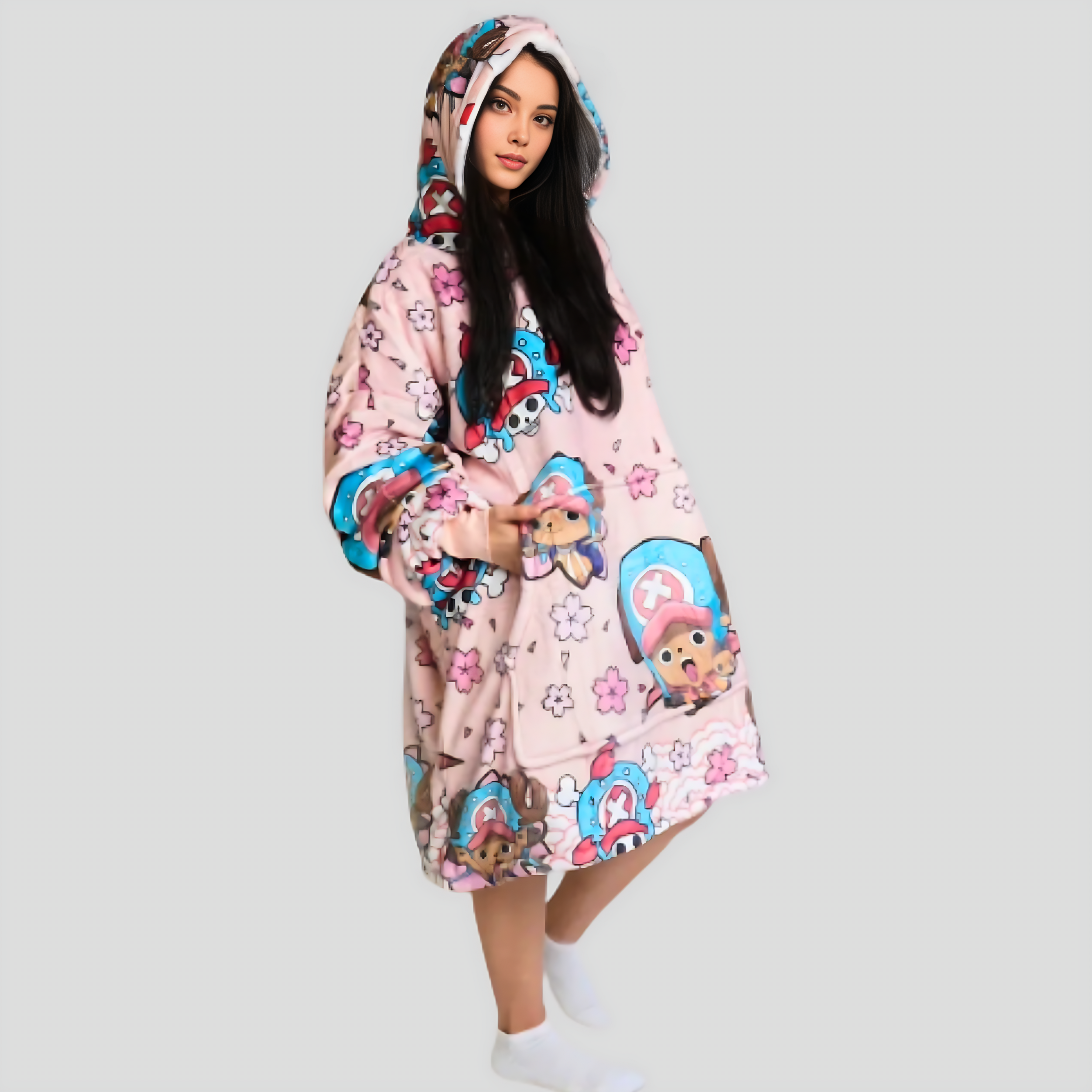 One Piece Wearable Blanket Hoodie