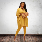 Solid Color Loose Casual set