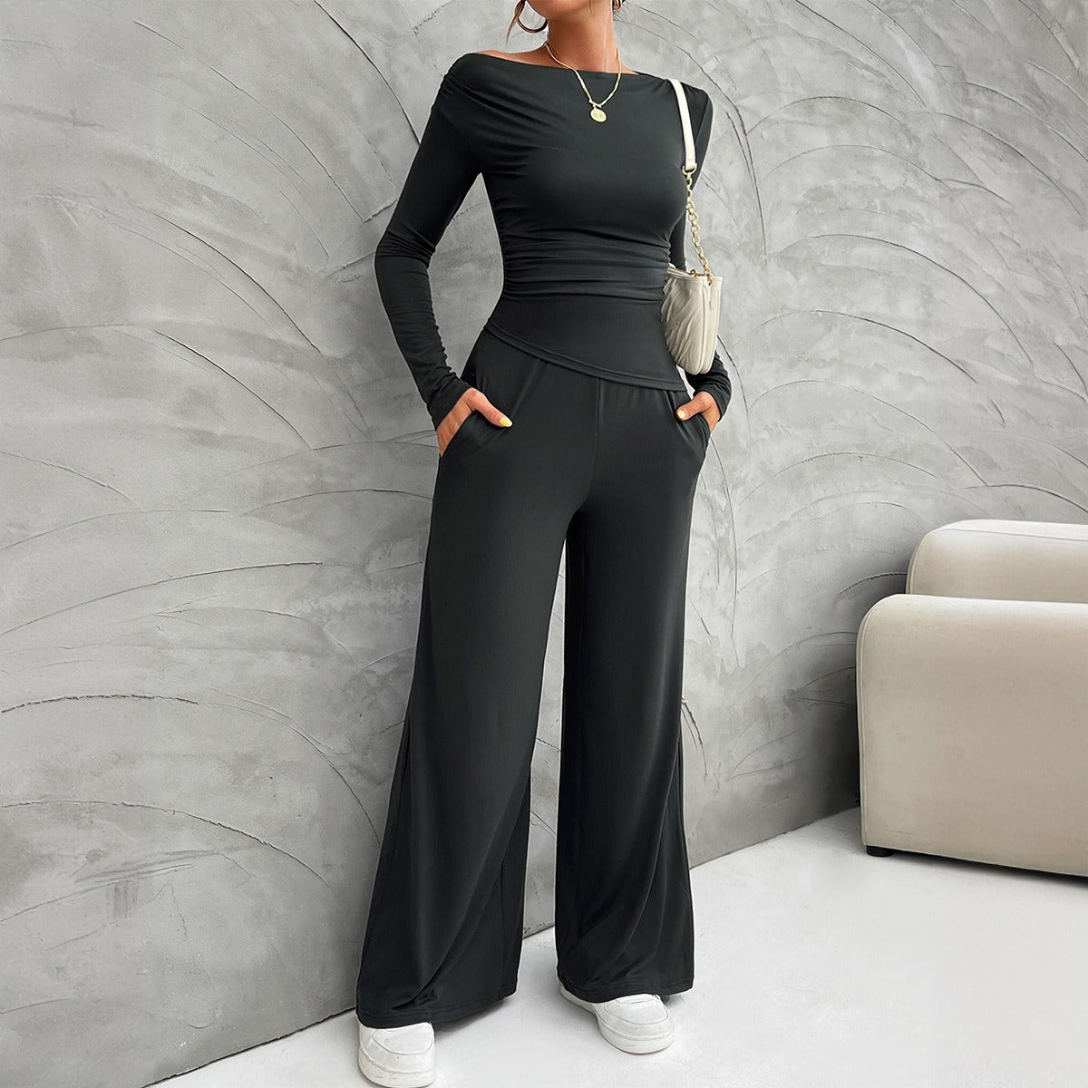Fitted Long Sleeve Top Set