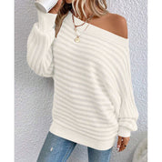 Off Shoulder Batwing Pullover