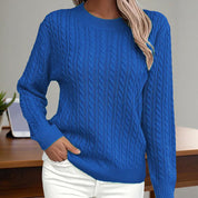 Textured Long Sleeve Crewneck