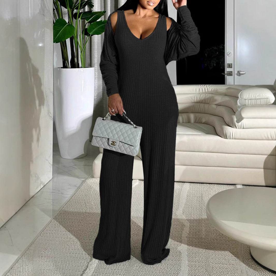 Two Piece Design Sense Casual Jumpsuit