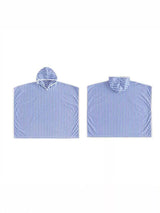 Children's Striped Hooded Poncho