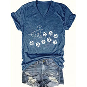 Paw Love V-Neck T-Shirt