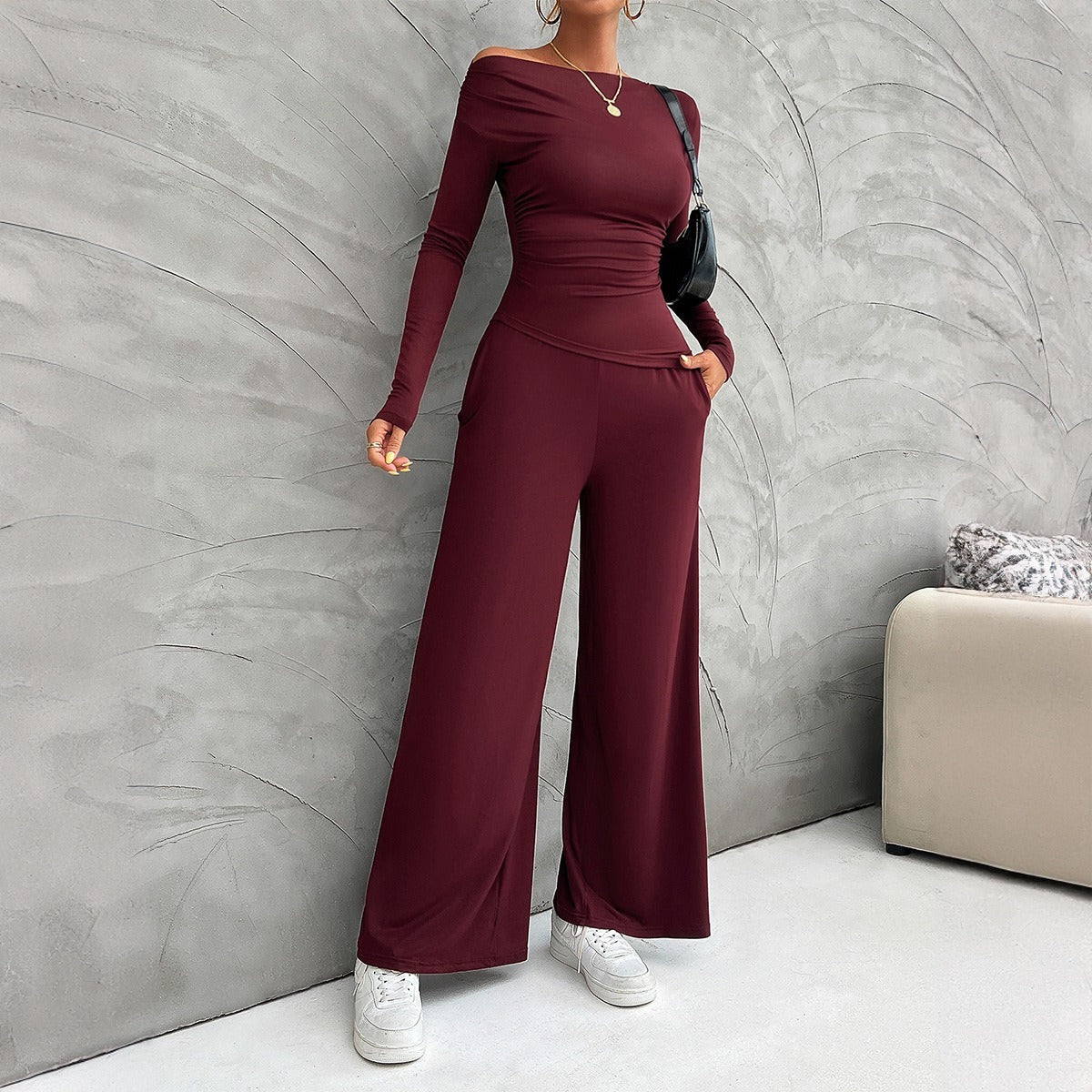 Fitted Long Sleeve Top Set