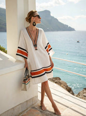 🌸 Chic & Carefree - Loose Printed V-neck  Casual Holiday Dress