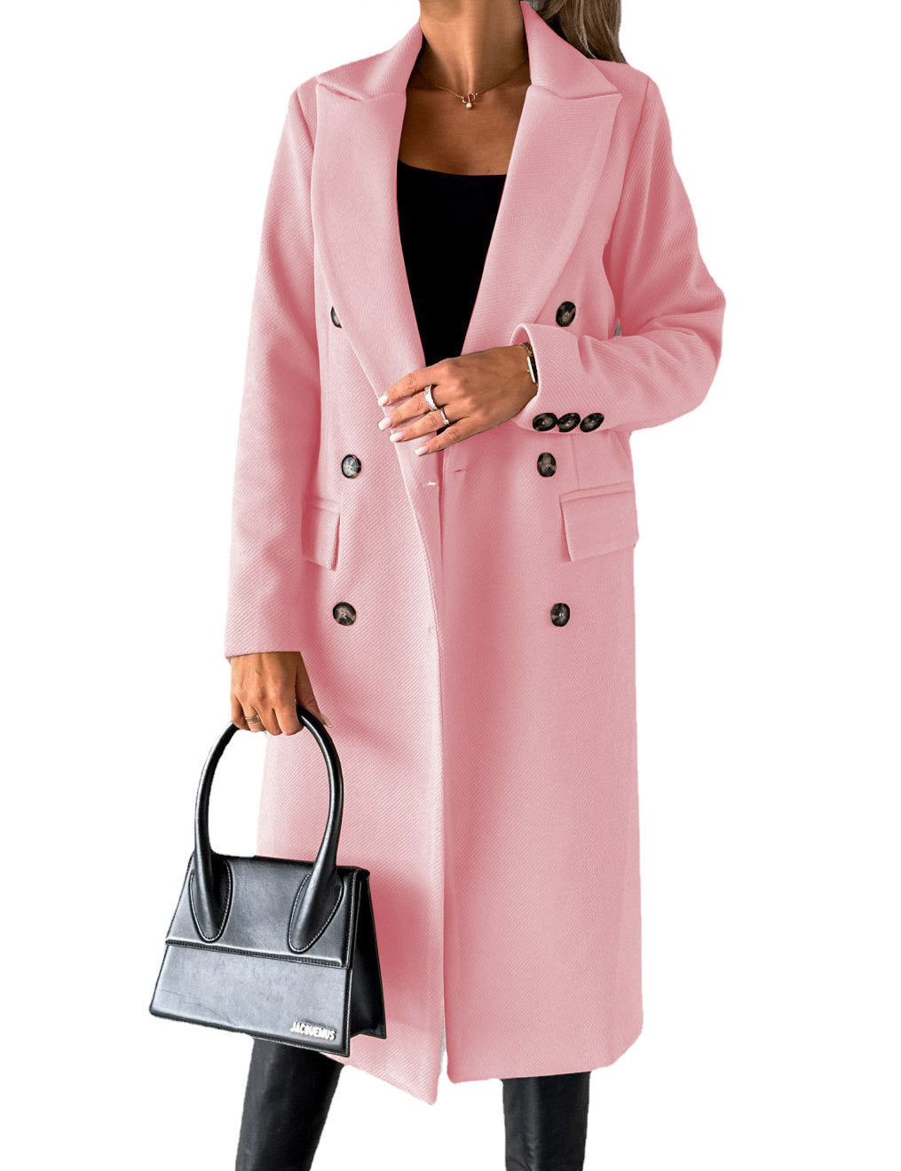 Double Breasted Lapel Coat