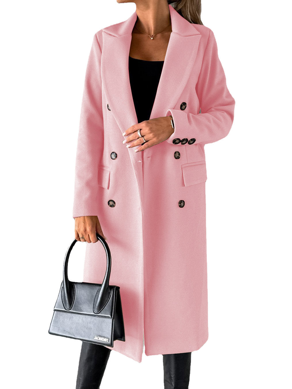 Double Breasted Lapel Coat