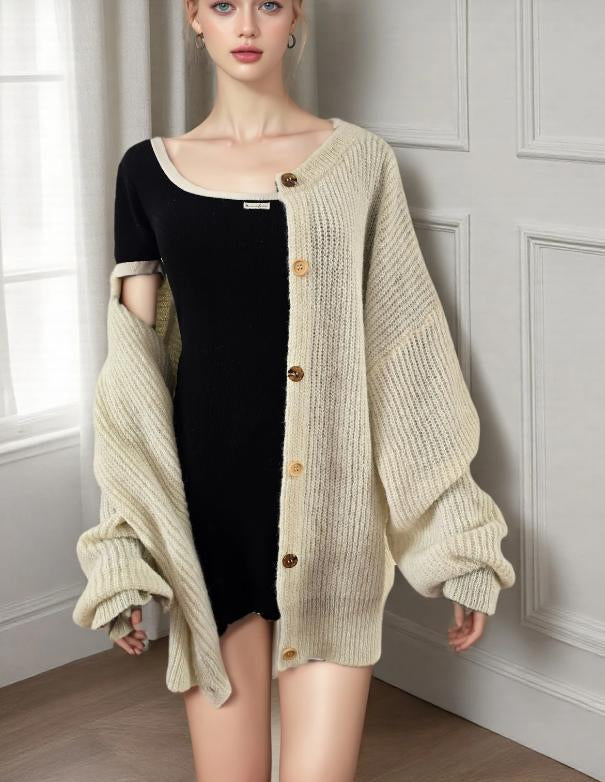 Women's Chunky Knitted Cardigan Sweater