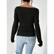 Women's Off Shoulder Long Sleeve