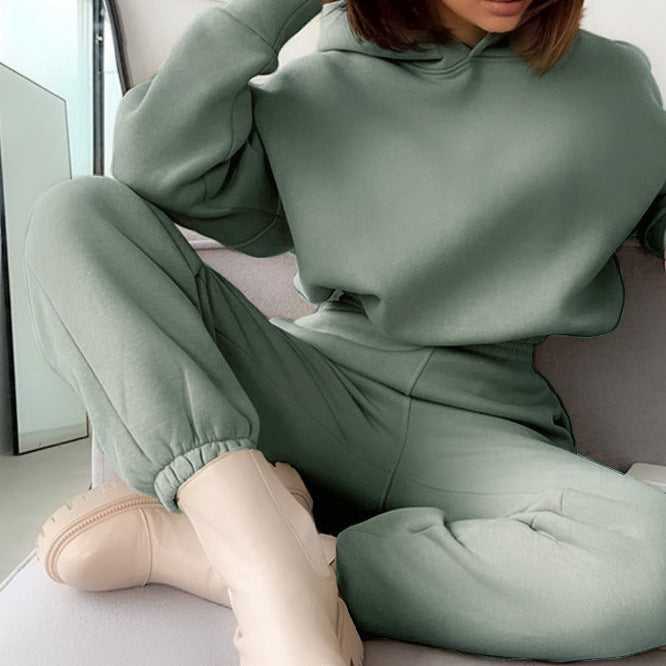 Hooded Crop Sweatsuit
