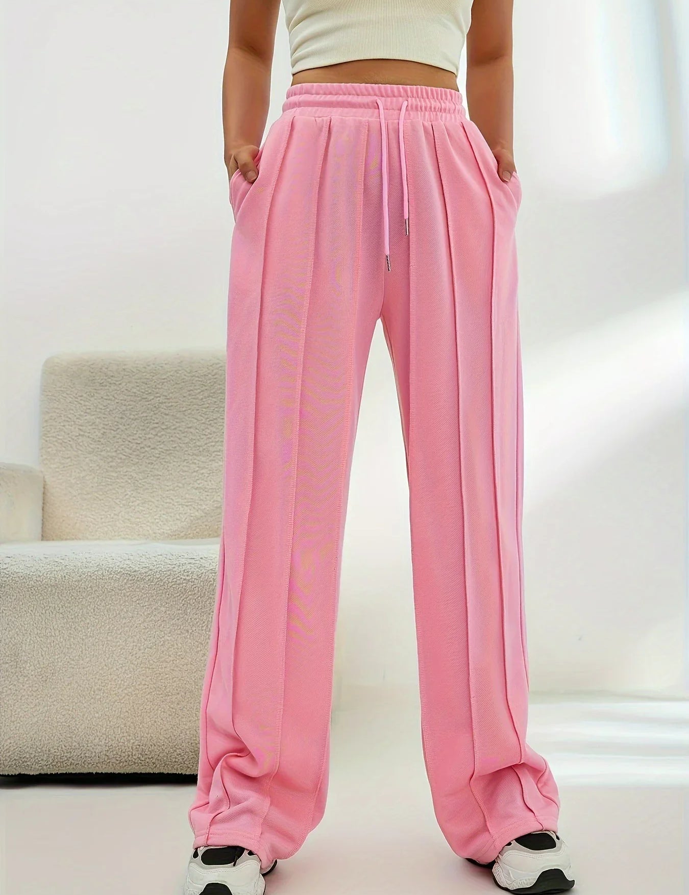 Women's High Waist Wide Leg Pants