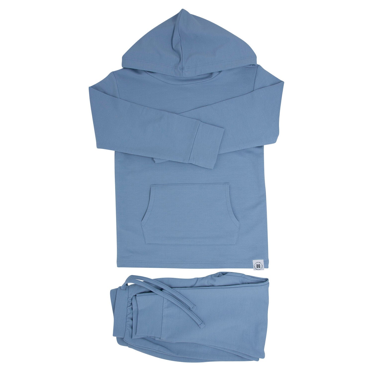 Blue Fog Hooded Jogger Set