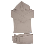 Taupe French Terry Hooded Jogger Set