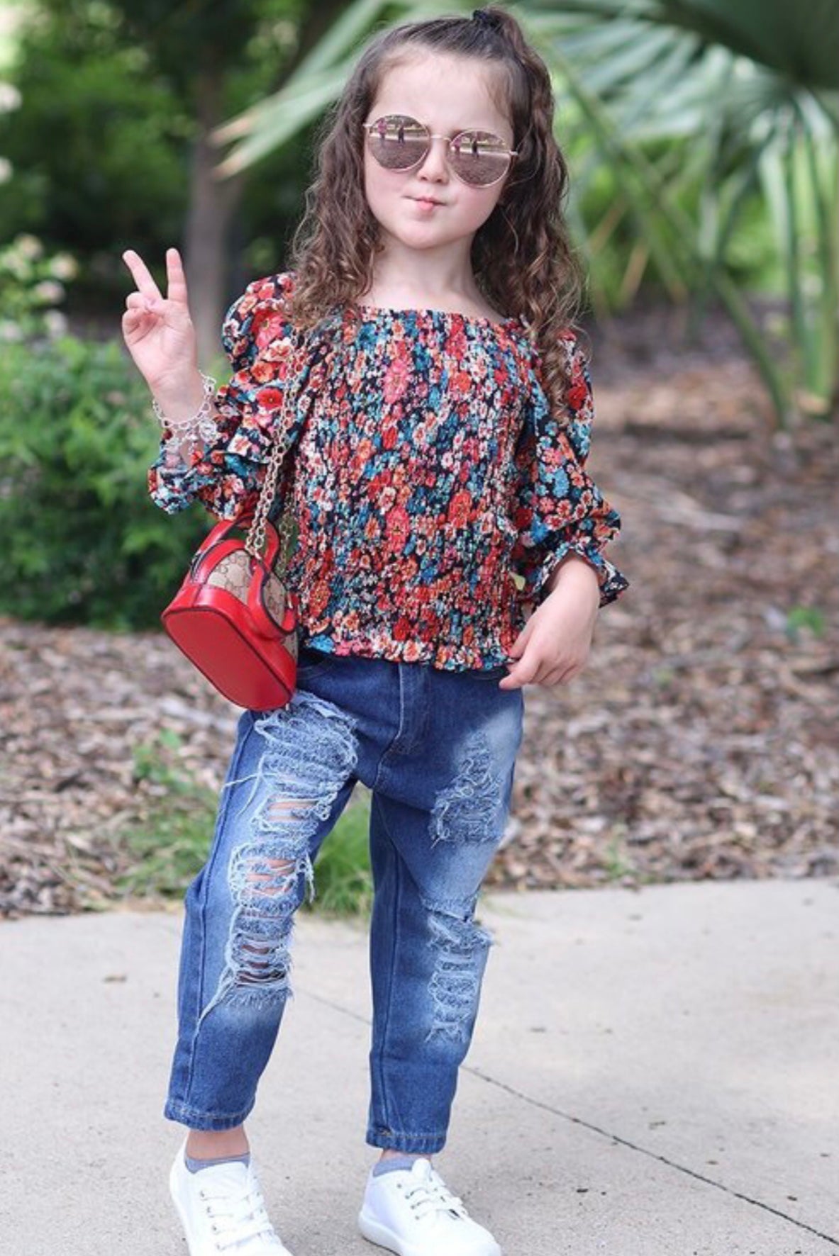 Distressed Rowdy Denim Jeans