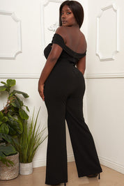 Rory Off The Shoulder Plus Size Jumpsuit